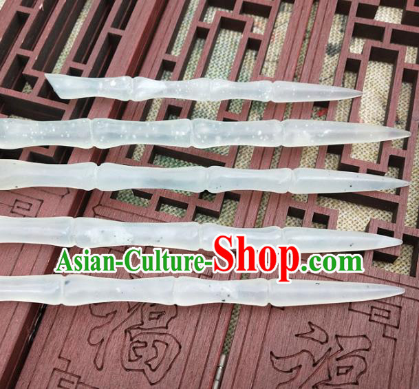 Chinese Ancient Jade Hanfu Hair Accessories Jade Hairpin Bamboo Hair Clip Headwear Chinese Ancient Jade Hanfu Hair Accessories Jade Hairpin Bamboo Hair Clip Headwear
