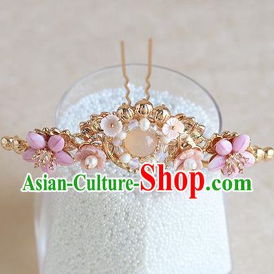 Chinese Ancient Hanfu Hair Crown Hair Accessories Women Hairpin Headwear Shell Hair Clip