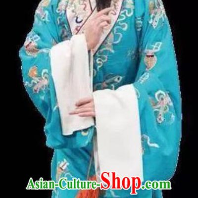 Chinese Peking Opera Chou Apparel Costumes The Huarong Path Clown Garment and Headwear