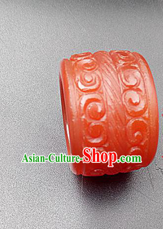 Chinese Ancient Men Hanfu Red Agate Ring Jade Jewelry Jade Finger Accessories Chinese Ancient Men Hanfu Red Agate Ring Jade Jewelry Jade Finger Accessories