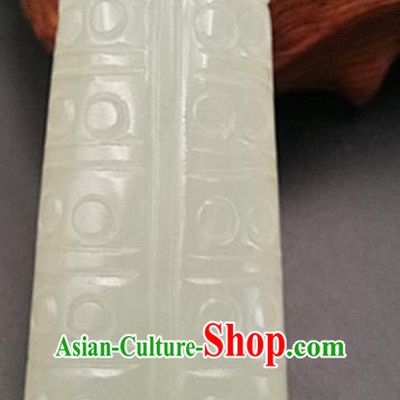 Chinese Handmade Jade Necklet Accessories Handgrip Craft Handmade Jade Jewelry Jade Carving Chime Waist Pendant