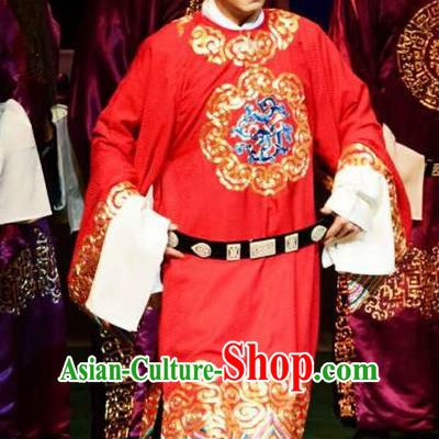 Chinese Cantonese Opera Xiaosheng Garment Princess Chang Ping Costumes Zhou Shixian Number One Scholar Apparels and Hat