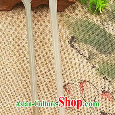 Chinese Ancient Jade Peacock Hair Clip Hanfu Hair Accessories Jade Hairpin Carving Headwear