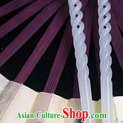 Chinese Ancient Jade Hair Clip Hanfu Hair Accessories Phoenix Head Hairpin Headwear