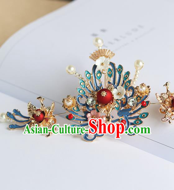 Chinese Ancient Hanfu Hair Comb Hair Accessories Women Headwear Tassel Hairpins Complete Set Chinese Ancient Hanfu Hair Comb Hair Accessories Women Headwear Tassel Hairpins Complete Set