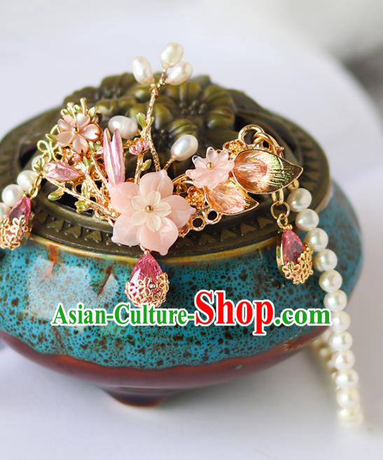 Chinese Ancient Hanfu Crystal Hair Clasp Hair Accessories Women Headwear Chinese Ancient Hanfu Crystal Hair Clasp Hair Accessories Women Headwear