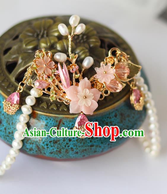 Chinese Ancient Hanfu Crystal Hair Clasp Hair Accessories Women Headwear Chinese Ancient Hanfu Crystal Hair Clasp Hair Accessories Women Headwear