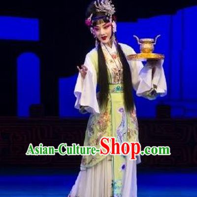 Chinese Peking Opera Hua Tan Dress Garment Costumes Traditional Lv Bu and Diao Chan Apparels and Headpieces