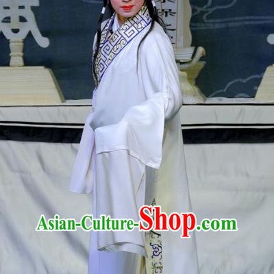Chinese Peking Opera Niche Ceremonial Robe Apparels Yangmen Female General Costumes Xiaosheng Yang Wenguang Garment and Headpiece