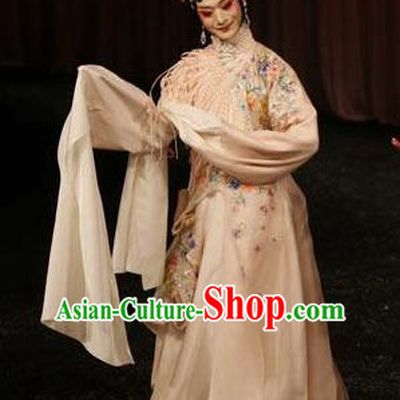 Chinese Kun Opera White Dress The Fragrant Companion Apparels Costumes Peking Opera Hua Tan Patrician Female Garment and Headpieces