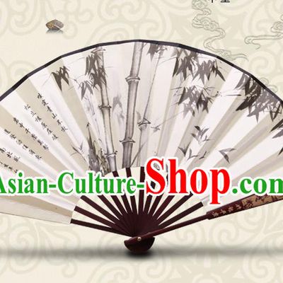 Chinese Hand Painting Bamboo Fan Traditional Classical Dance Accordion Fans Folding Fan