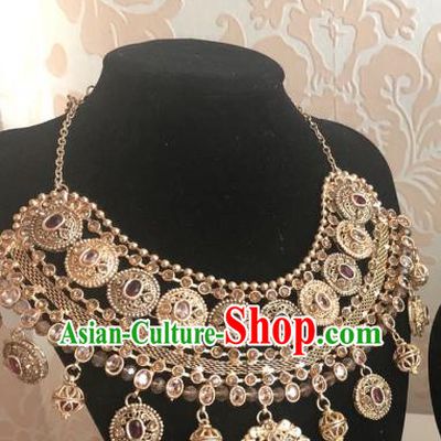 Indian Traditional Wedding Necklace Asian India Bride Jewelry Accessories for Women