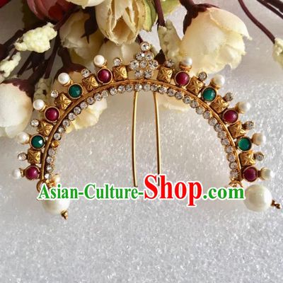 Indian Traditional Wedding Hairpin Asian India Bride Hair Jewelry Accessories for Women