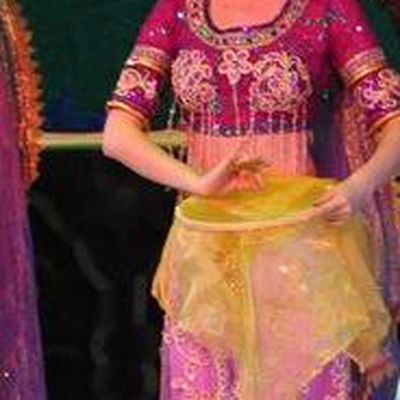 Chinese Traditional Dance Si Lu Hua Yu Rosy Dress Classical Dance Flying Apsaras Stage Performance Costume for Women