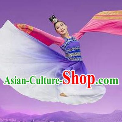 Chinese Shen Yun Classical Dance Hanfu Dress Traditional Dance Stage Performance Costume for Women