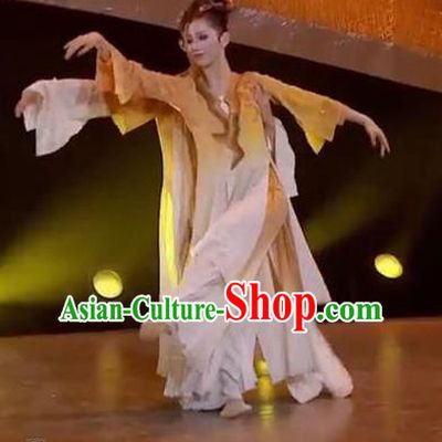 Chinese Zhi Qiu Classical Dance Dress Traditional Dance Stage Performance Costume for Women