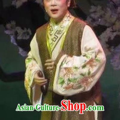 Chinese Yue Opera Merchant Qian Youliang Garment Costumes and Headwear Shaoxing Opera Xiaosheng Young Male Niche Apparels