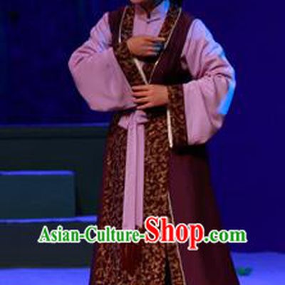 Chinese Shaoxing Opera Elderly Woman Garment Costumes and Headpieces Li Hua Qing Yue Opera Dame Apparels Dress