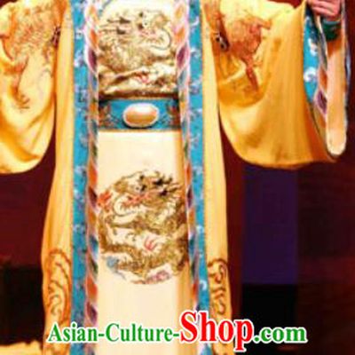 Chinese Yue Opera Xiaosheng Scholar Eternal Love Costumes and Headwear Shaoxing Opera Young Male Qing Dynasty Emperor Kangxi Garment Apparels