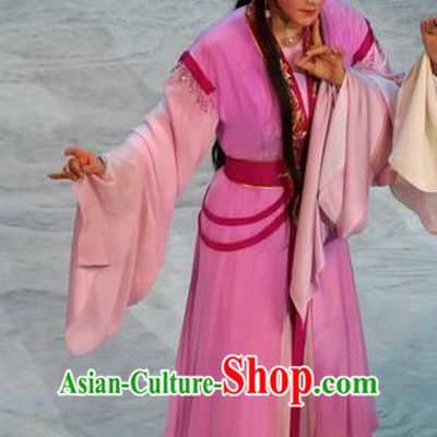Chinese Shaoxing Opera Court Maid Rosy Dress Garment Costumes and Headpieces Palm Civet for Prince Yue Opera Xiaodan Young Lady Apparels