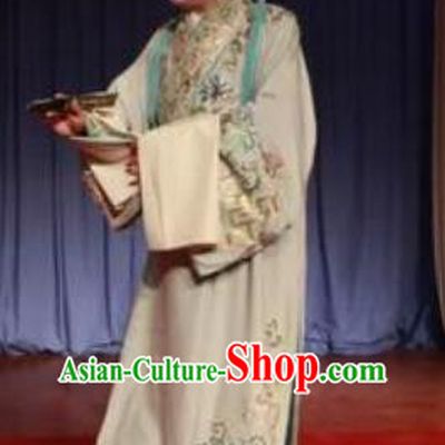 Chinese Beijing Opera Scholar Young Male Costumes and Headwear Pick Up the Jade Bracelet Shaoxing Opera Xiaosheng Fu Peng Apparels Garment