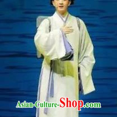 A Song of The Travelling Son Chinese Yue Opera Young Male Costumes Apparels and Headwear Shaoxing Opera Xiaosheng Scholar Garment