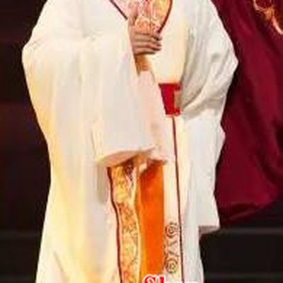 Chinese Yue Opera Young Male Cao Zhi Garment Costumes and Headwear Tong Que Tai Shaoxing Opera Xiaosheng Niche Apparels