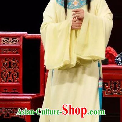 Chinese Yue Opera Xiaosheng Garment Costumes and Headwear Chen Sanliang Shaoxing Opera Young Male Scholar Li Fengming Apparels