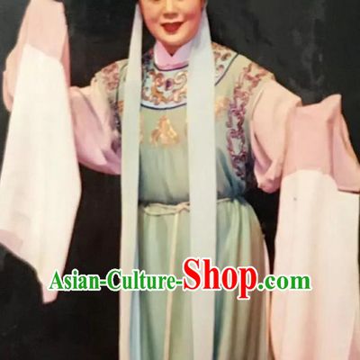 Chinese Yue Opera Xiaosheng Lu Yong Mo Chou Nv Costumes and Headwear Shaoxing Opera Young Male Scholar Garment Apparels