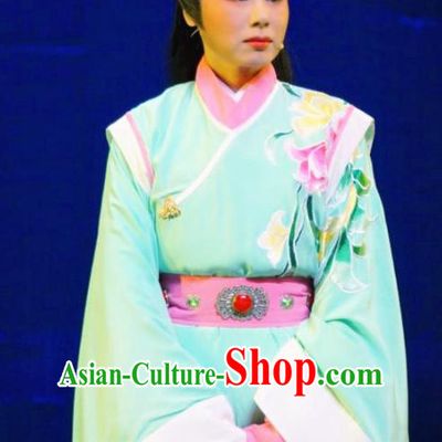 Chinese Yue Opera Scholar Lu Yong Costumes and Headwear Shaoxing Opera Mo Chou Nv Xiaosheng Young Male Garment Apparels