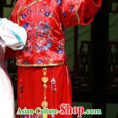 Chinese Yue Opera Wedding Garment Costumes and Headwear Wisp of Hemp Shaoxing Opera Stupid Scholar Bridegroom Apparels
