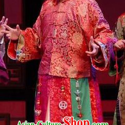 Chinese Yue Opera Xiaosheng Young Male Garment Costumes and Headwear Wisp of Hemp Shaoxing Opera Bridegroom Wedding Apparels