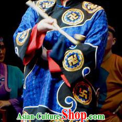 Chinese Shaoxing Opera Elderly Female Jiujin Girl Dress and Headdress Yue Opera Hua Tan Garment Old Dame Costumes Apparels