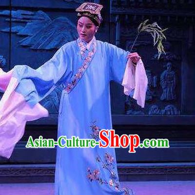 Chinese Yue Opera Niche Costumes and Headwear Coriolanus and Du Liniang Shaoxing Opera Xiaosheng Liu Mengmei Garment Apparels