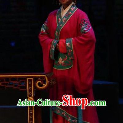 Chinese Shaoxing Opera Palace Lady Dress Costumes and Headpieces Han Gong Yuan Yue Opera Court Maid Garment Apparels