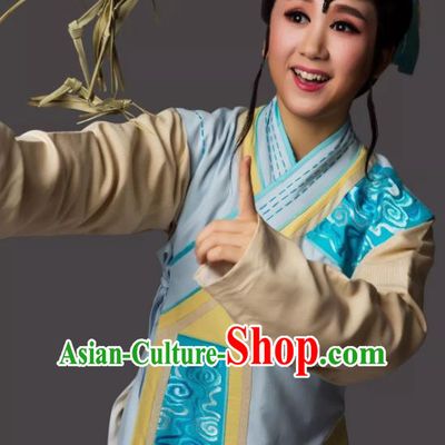 Dong Jun Qu Qi Chinese Yue Opera Wa Wa Sheng Apparels Costumes and Headwear Shaoxing Opera Young Boy Garment Clothing