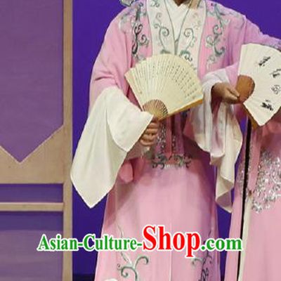 Chinese Classical Kun Opera Scholar The Purple Hairpin Apparels Peking Opera Niche Costumes Young Male Li Yi Garment and Hat
