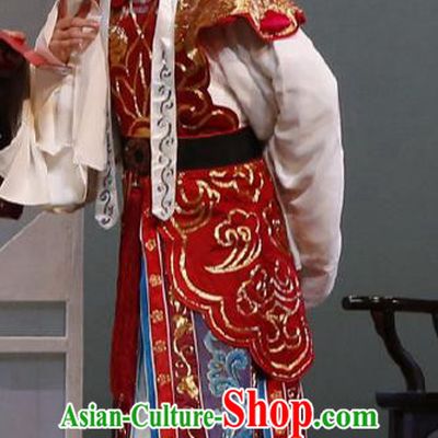 Chinese Classical Kun Opera Young Male Garment and Hat The Purple Hairpin Peking Opera Wusheng Martial Men Costumes