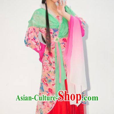 Chinese Shaoxing Opera Actress Dress Ren Heart Medicine Hua Tan Costumes and Headpieces Yue Opera Apparels Young Female Garment