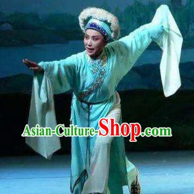 Legend of White Snake Chinese Yue Opera Scholar Apparels Costumes and Headwear Shaoxing Opera Niche Xu Xian Scholar Garment