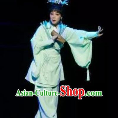 Chinese Shaoxing Opera Swordswoman The Story of Goddess Apparels Costumes and Headpieces Yue Opera Xiaodan Dress Garment