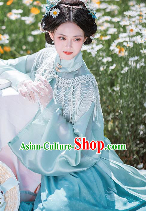 Chinese Traditional Garment Ancient Ming Dynasty Noble Lady Historical Costumes Embroidered Hanfu Dress Chinese Traditional Garment Ancient Ming Dynasty Noble Lady Historical Costumes Embroidered Hanfu Dress