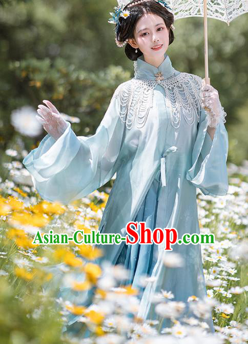 Chinese Traditional Garment Ancient Ming Dynasty Noble Lady Historical Costumes Embroidered Hanfu Dress Chinese Traditional Garment Ancient Ming Dynasty Noble Lady Historical Costumes Embroidered Hanfu Dress