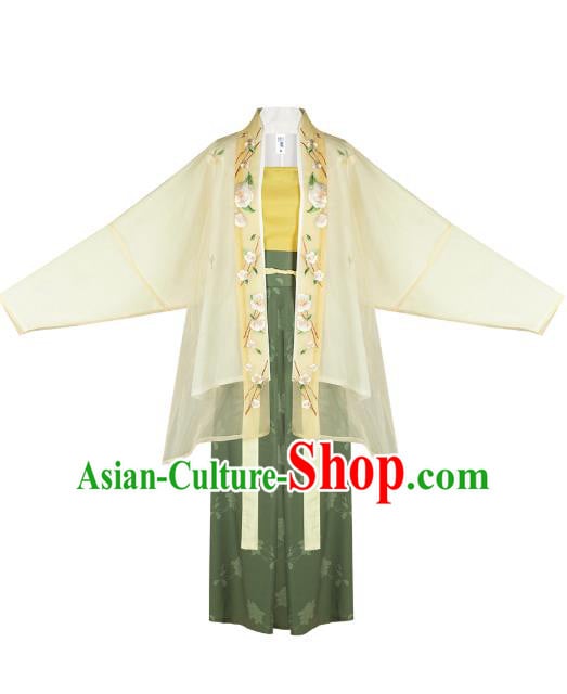 Chinese Traditional Song Dynasty Young Lady Embroidered Hanfu Dress Ancient Garment Historical Costumes Chinese Traditional Song Dynasty Young Lady Embroidered Hanfu Dress Ancient Garment Historical Costumes