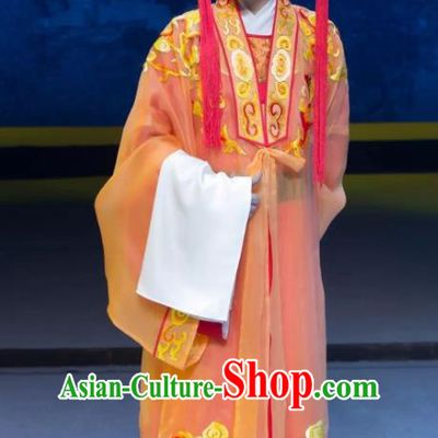 Xianglian Case Chinese Yue Opera Scholar Chen Shimei Garment and Headwear Shaoxing Opera Xiaosheng Young Man Apparels Costumes