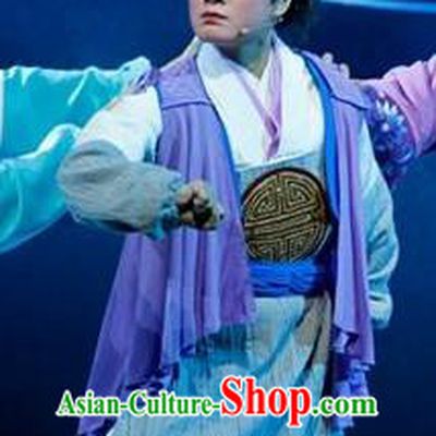 Bai Yun Yuan Chinese Yue Opera Young Male Apparels and Headwear Shaoxing Opera Xiaosheng Garment Costumes