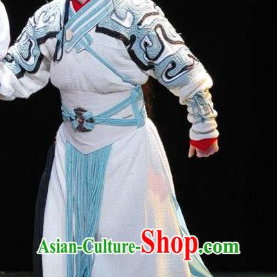 The Orphan of Zhao Chinese Yue Opera Young Man Garment and Headwear Shaoxing Opera Wusheng Costumes Apparels