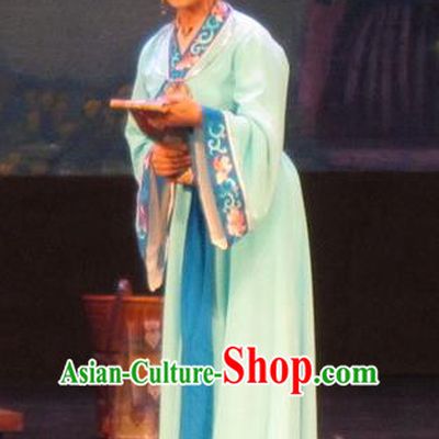 Chinese Shaoxing Opera Young Lady Dress Apparels and Headpieces Huang Dao Po Yue Opera Female Weaver Garment Costumes