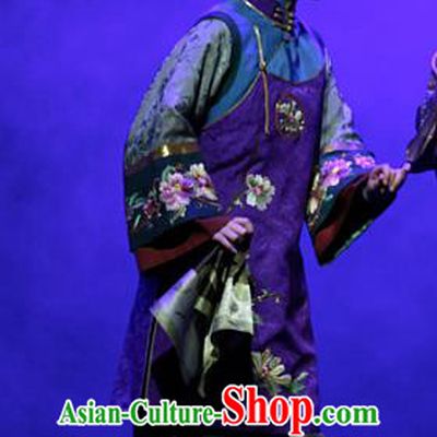 Chinese Shaoxing Opera Rich Consort Dress Apparels Costumes and Headpieces The Family Yue Opera Middle Age Female Garment
