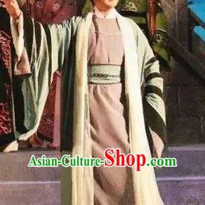 Xu Fu Dong Du Chinese Yue Opera Young Male Garment Costumes and Headwear Shaoxing Opera Xiaosheng Apparels